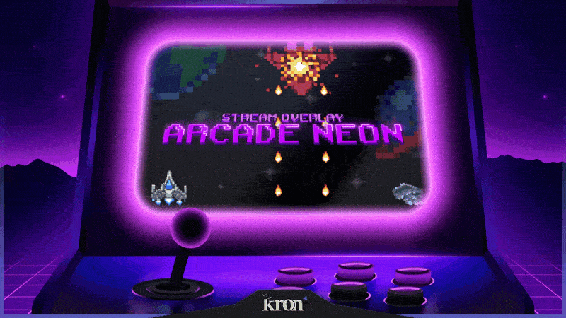 Arcade Neon Stream Overlay