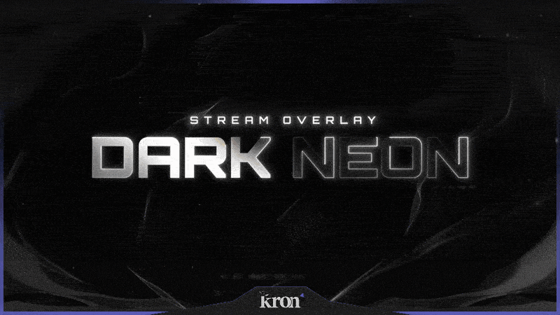 Dark Neon Stream Overlay