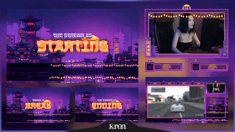 Tokyo Neon Stream Overlay