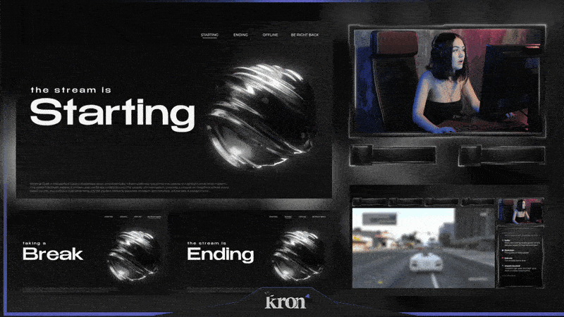 Minimal Dark Stream Overlay