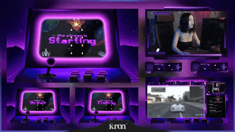 Arcade Neon Stream Overlay