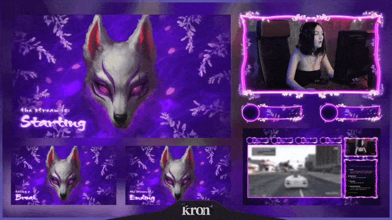 Kitsune Bloom Stream Overlay