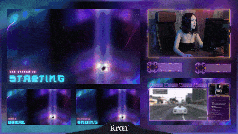 Neon City Stream Overlay
