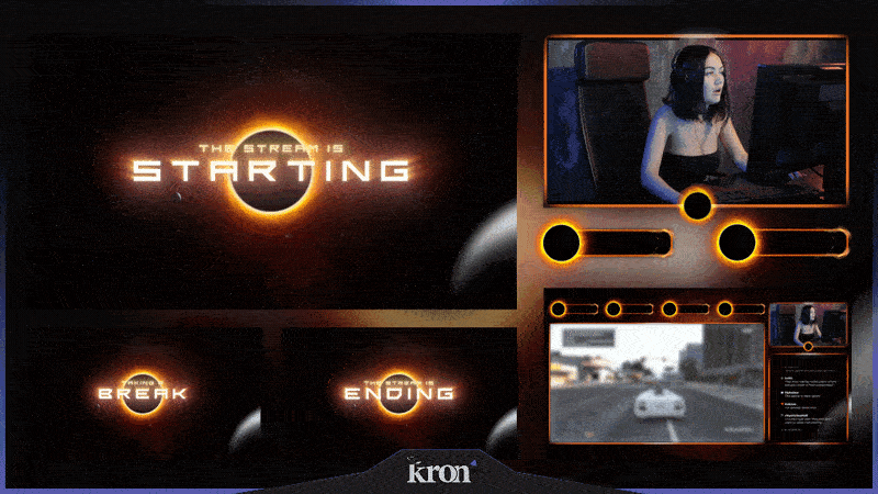 Eclipse Overlay Animado