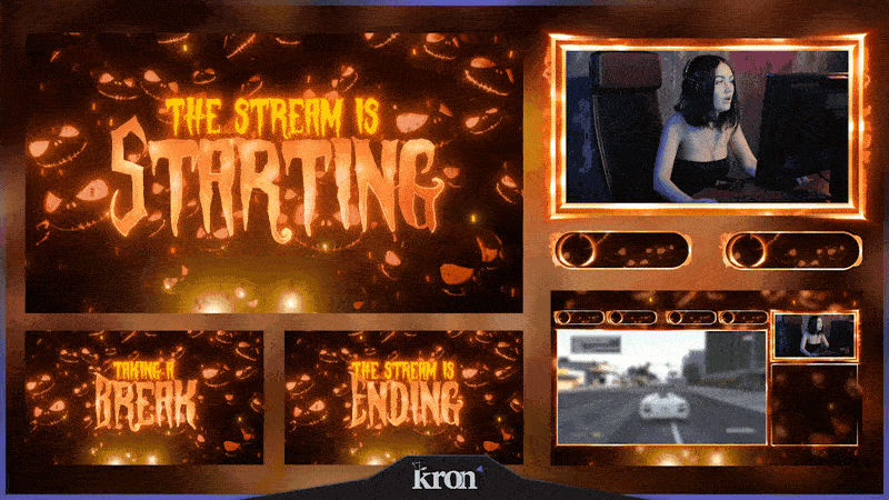 Halloween Pumpkin Overlay Animado
