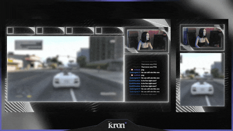 Black Line Stream Overlay
