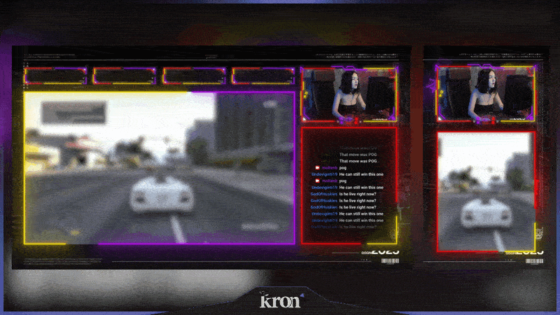 Cyberpunk Oni Stream Overlay