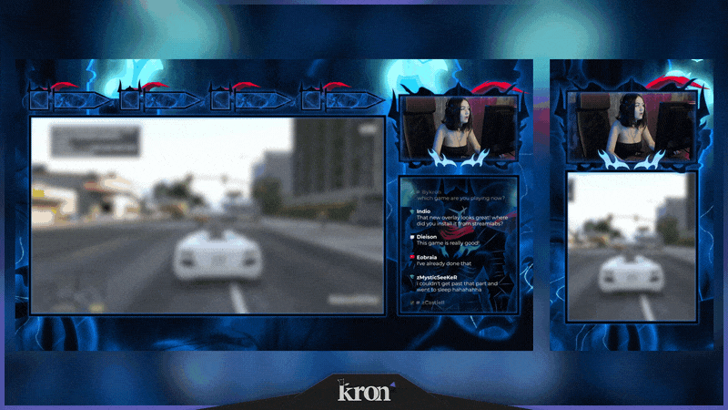 Phonk Knight Stream Overlay