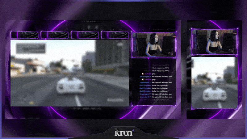 Purple Neon Stream Overlay