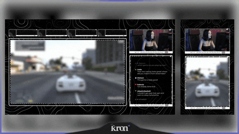 Y2K Black Stream Overlay