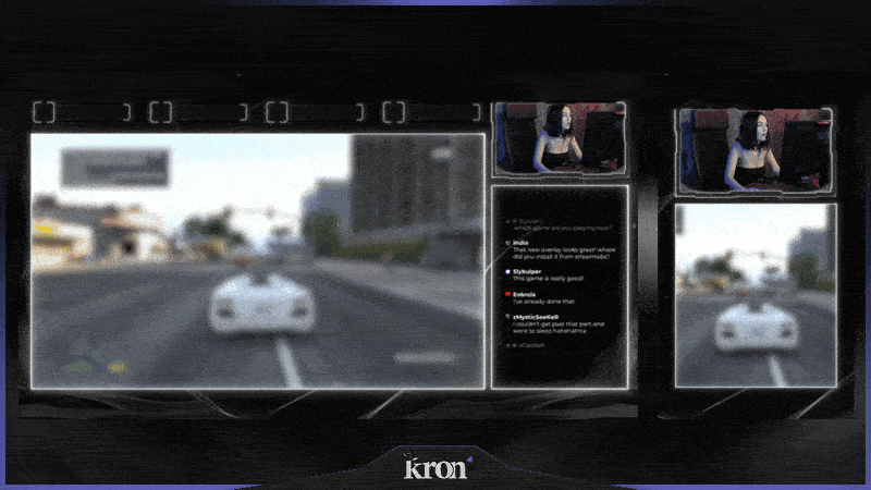 Dark Neon Stream Overlay