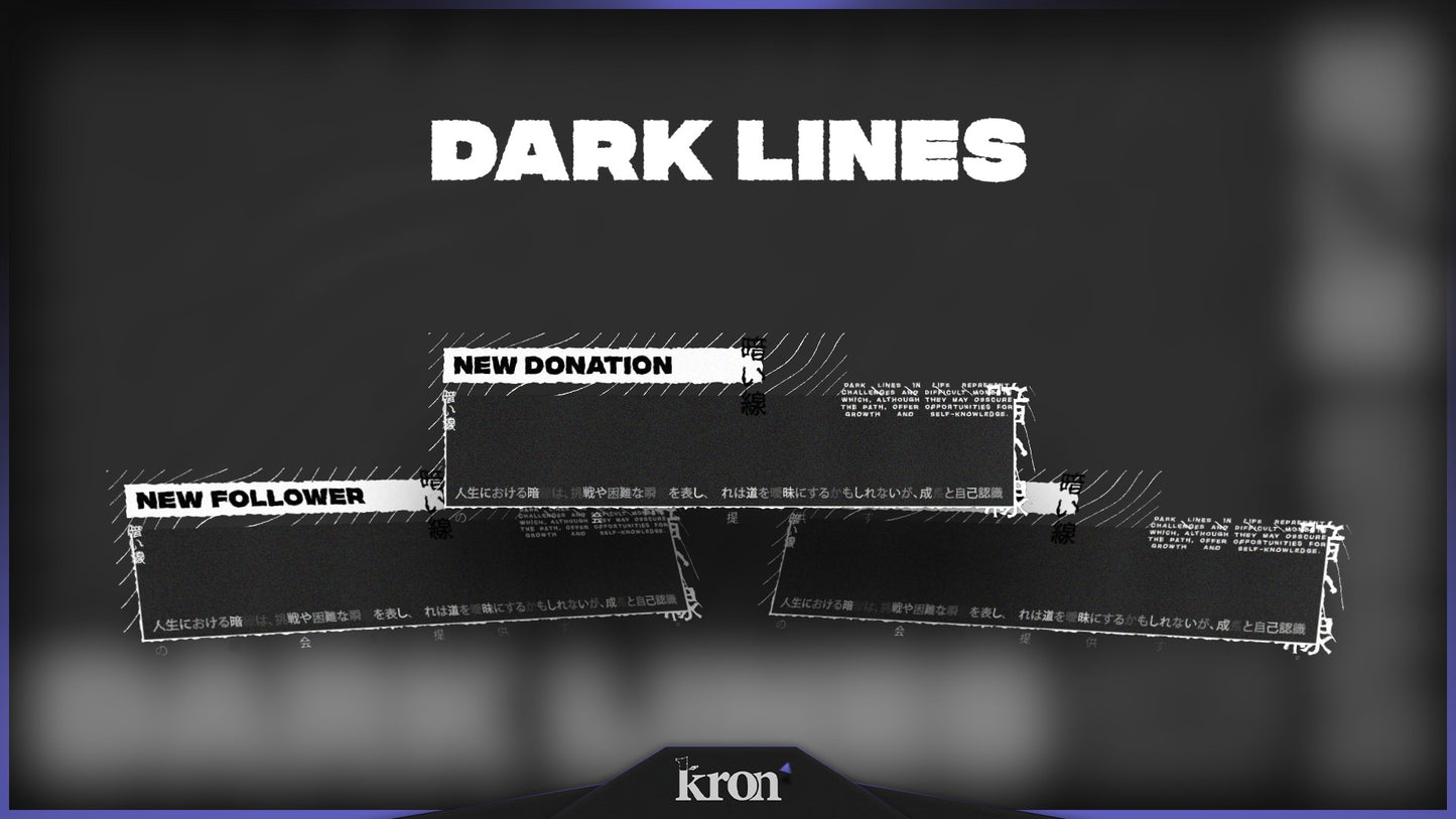 Dark Lines Alertas Animados