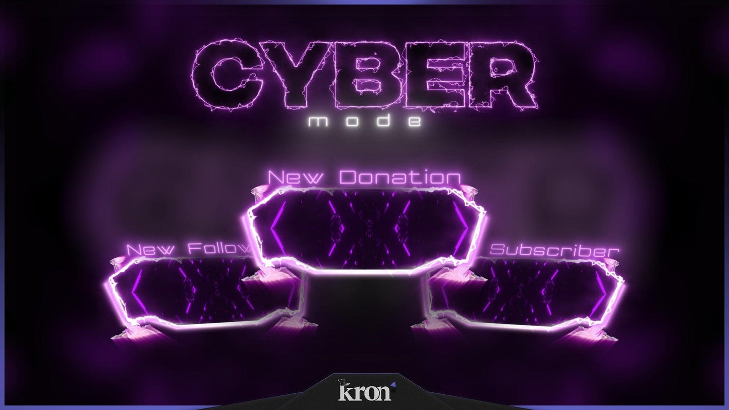 Cyber Mode Alertas Animados