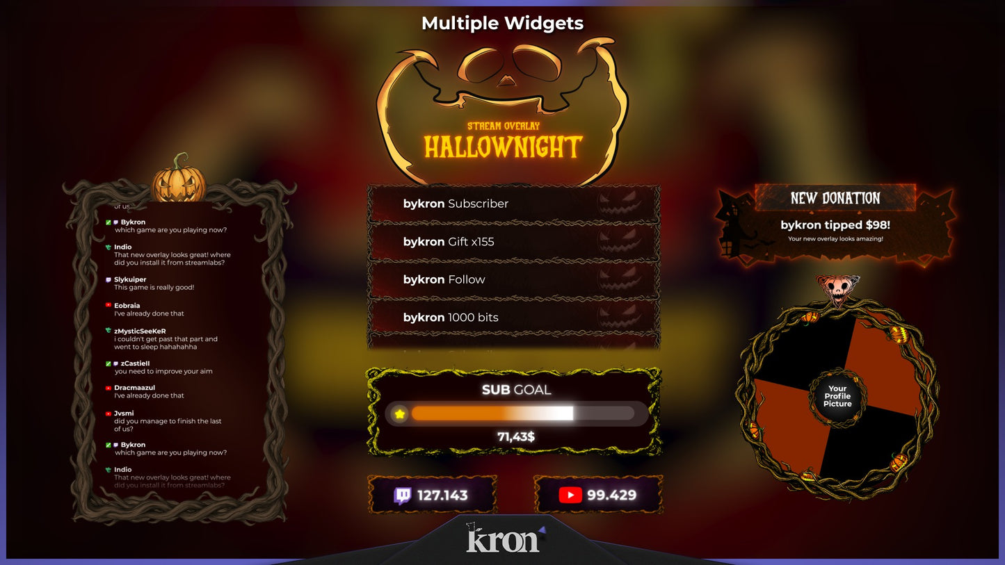 Hallownight Widgets Animados