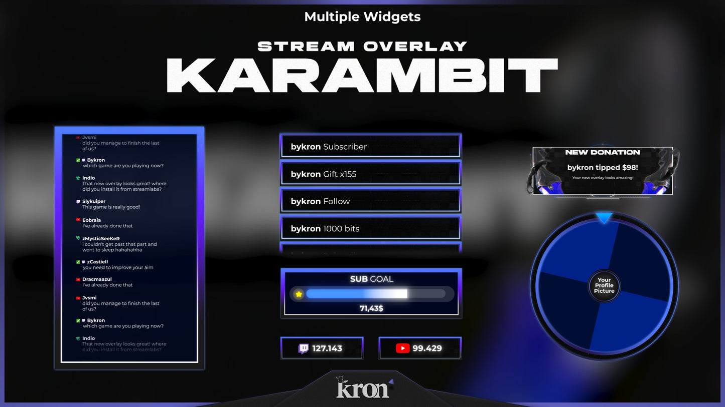 Karambit Animated Widgets