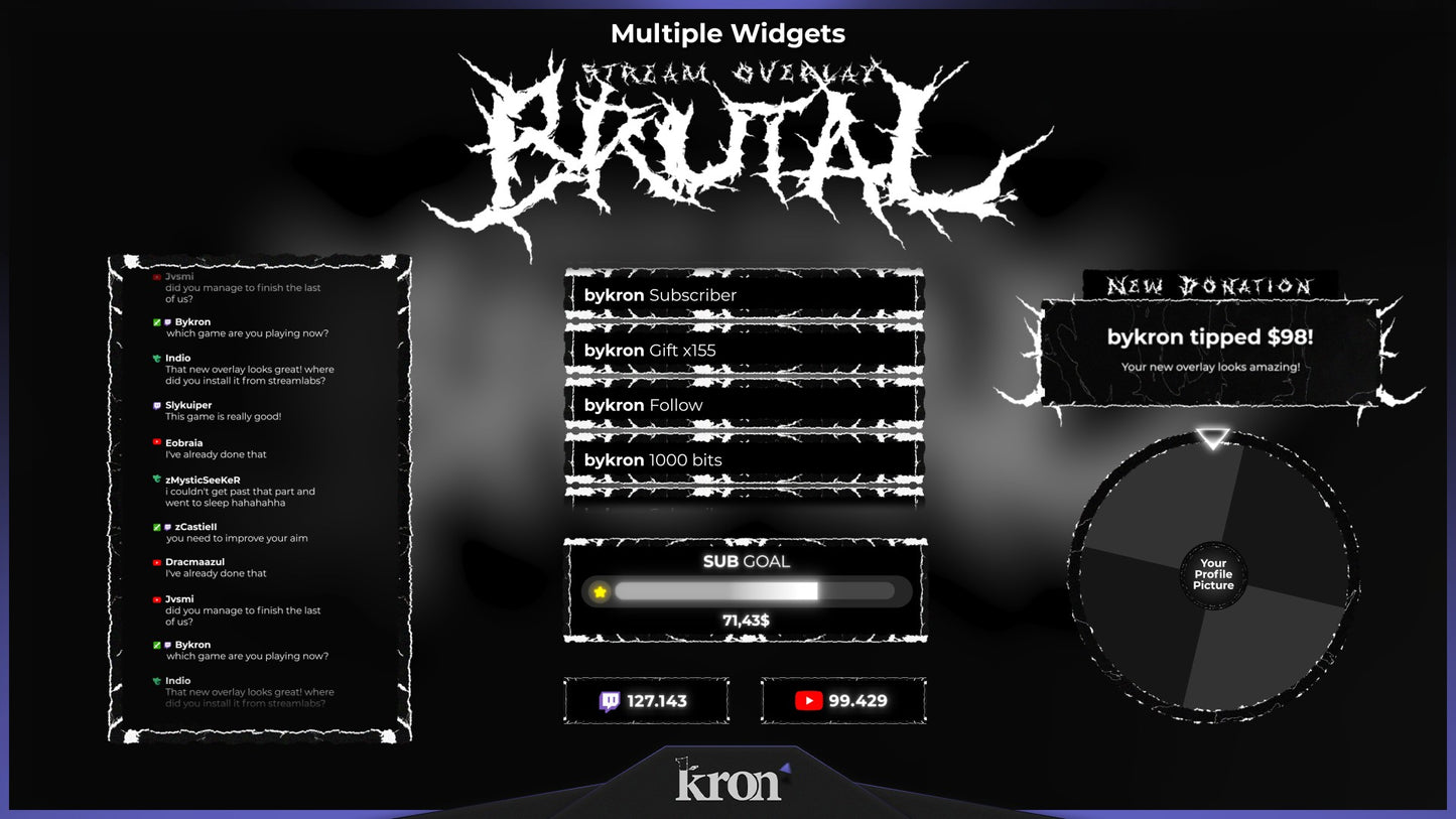 Brutal Animated Widgets
