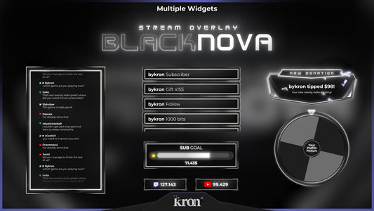 Black Nova Widgets Animados