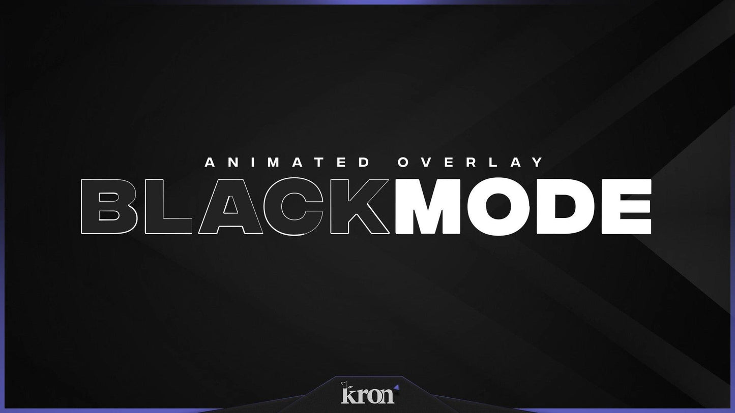 Black Mode Stream Overlay