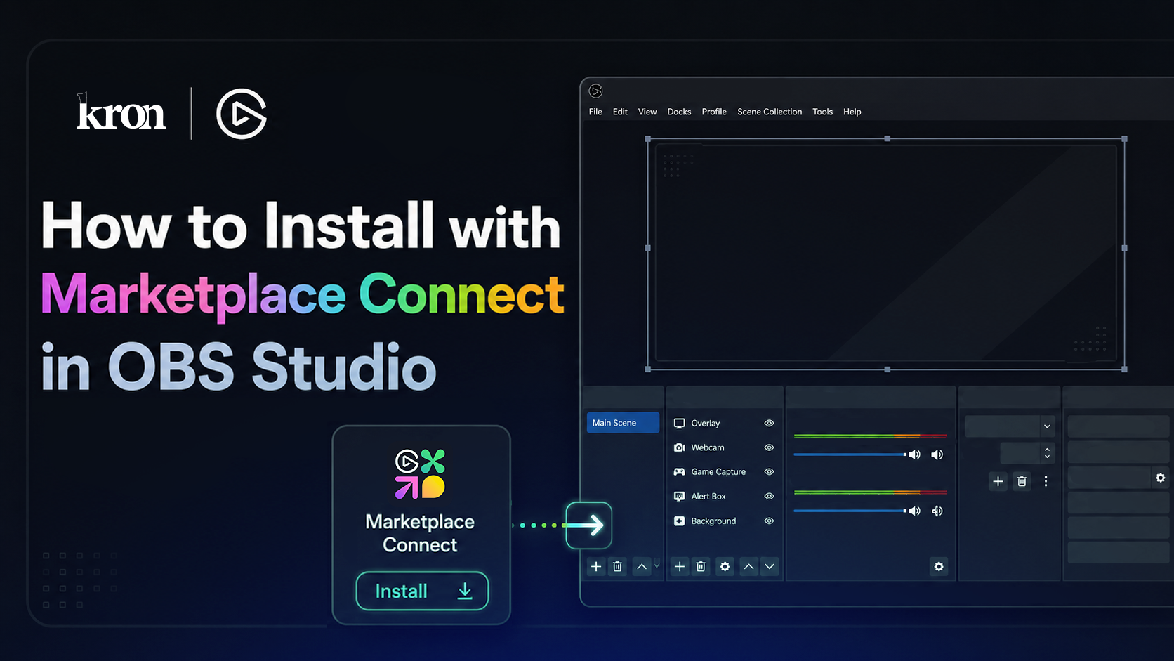 How to Install Your byKron Overlay in OBS Studio with Marketplace Connect