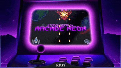 Arcade Neon Stream Overlay