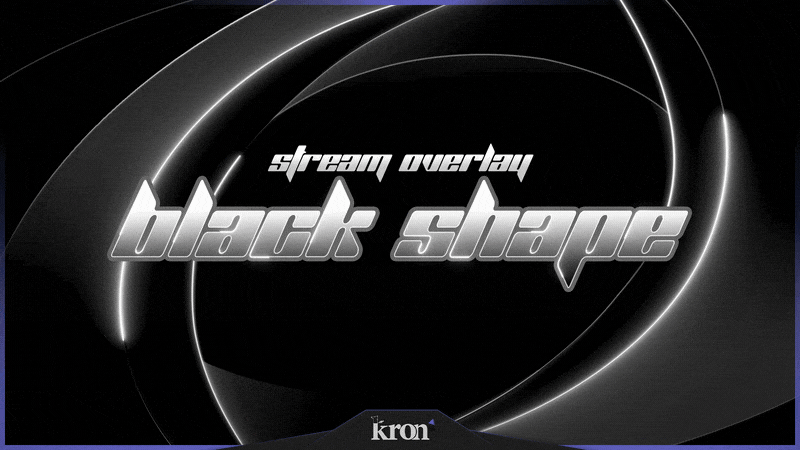 Black Shape Stream Overlay