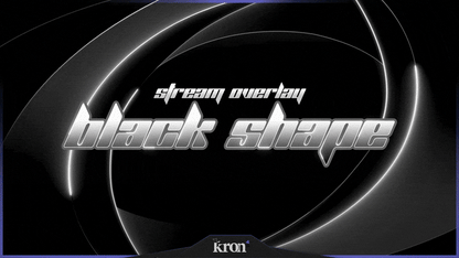 Black Shape Stream Overlay