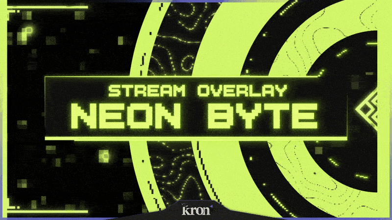 Neon Byte Overlay Animado