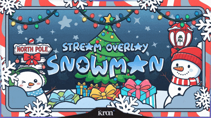 Snowman Christmas Overlay Animado