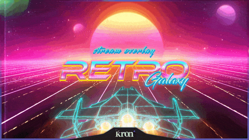 Retro Galaxy Overlay Animado