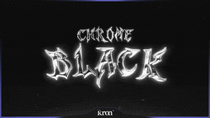 Chrome Black Overlay Animado