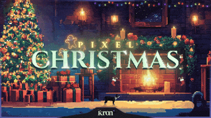Pixel Christmas Overlay Animado