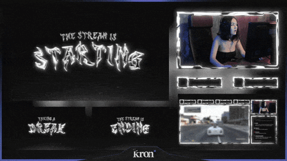 Chrome Black Overlay Animado