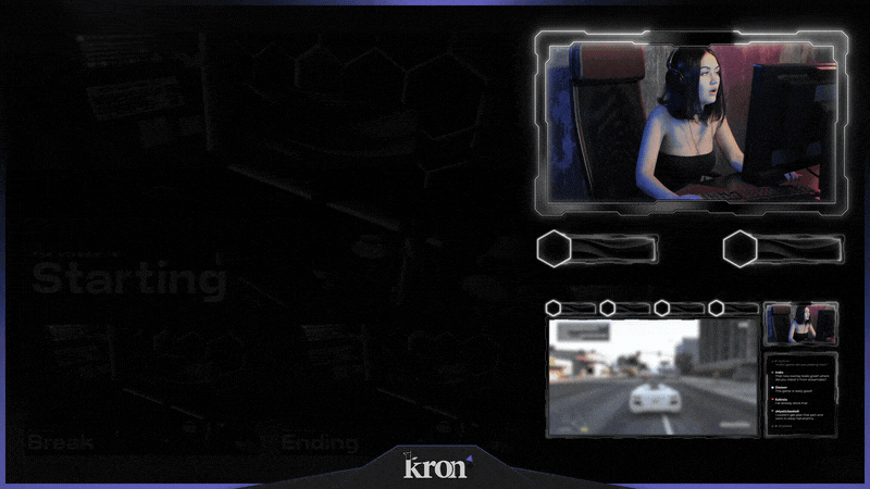 Black Room Stream Overlay