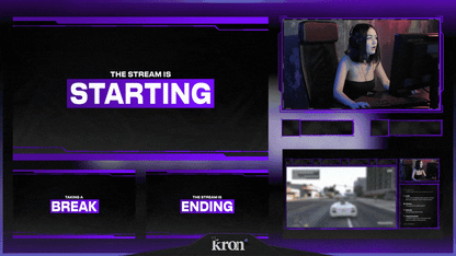 Purple Clean Stream Overlay