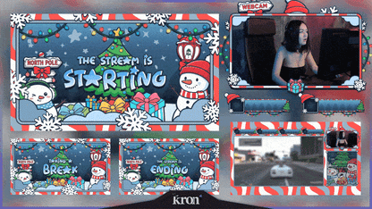 Snowman Christmas Overlay Animado