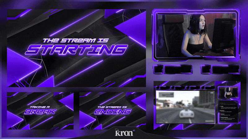 Carbon Purple Stream Overlay