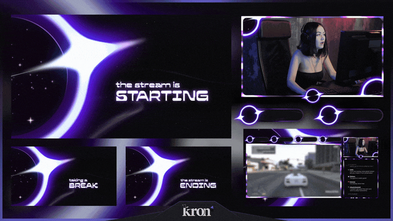 Black Star Stream Overlay