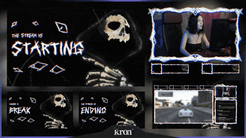Skull Overlay Animado