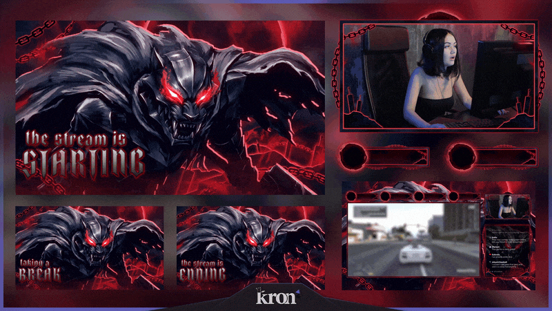 Phonk Berserk Stream Overlay