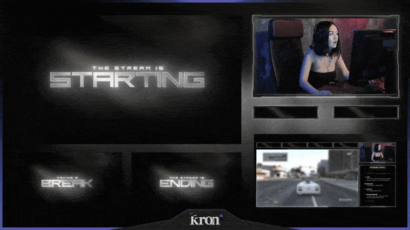 Dark Blur Stream Overlay