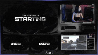 Dark Neon Stream Overlay