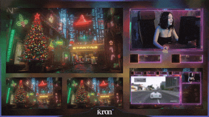 Cyberpunk Christmas Overlay Animado