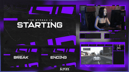 Purple Overlay Animado