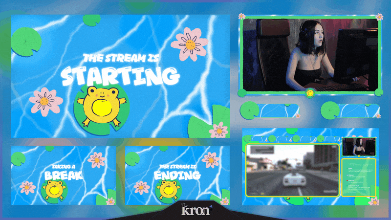 Lazy Frog Stream Overlay