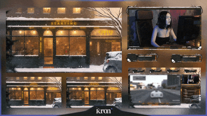 Snowy Coffee Shop Overlay Animado