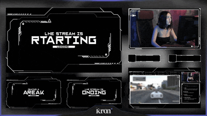 Dark Tech Overlay Animado