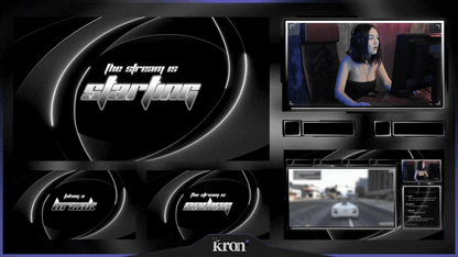 Black Shape Stream Overlay