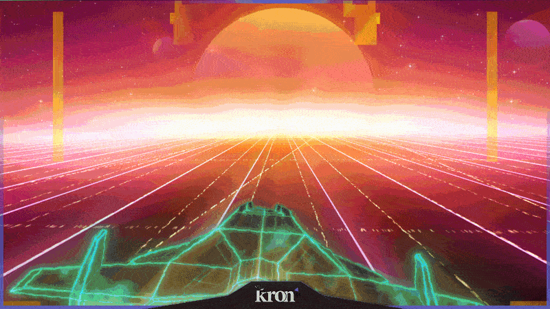 Retro Galaxy Overlay Animado