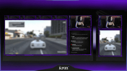 Purple Clean Stream Overlay