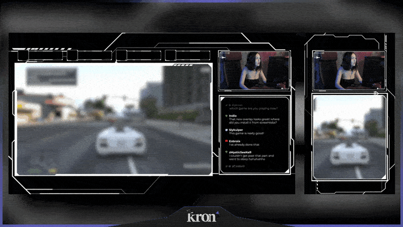 Dark Tech Overlay Animado